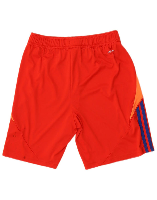 Adidas Boys Aeroready Sport Shorts 13-14 Years  Red Colourblock