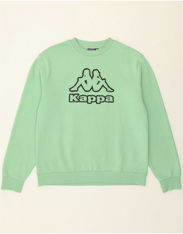Kappa Mens Graphic Sweatshirt Jumper 2XL Green Cotton