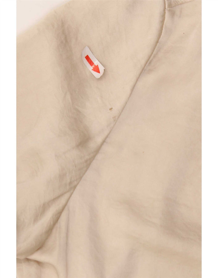 Jigsaw Womens Shirt UK 12 Medium  Beige Polyester
