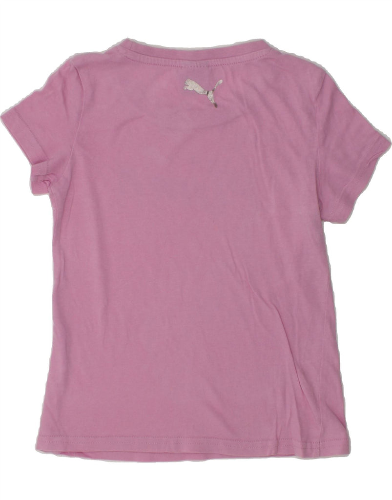 PUMA Girls Graphic T-Shirt Top 3-4 Years Pink | Vintage Puma | Thrift | Second-Hand Puma | Used Clothing | Messina Hembry 