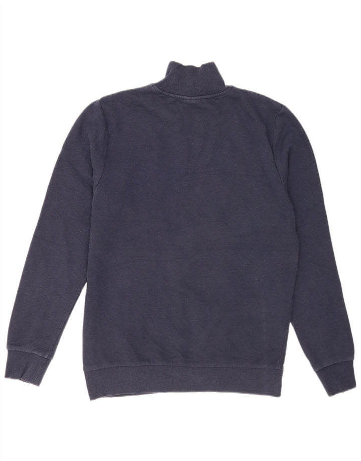 Jack & Jones Mens Graphic Sweatshirt Jumper Medium Navy Blue Colourblock