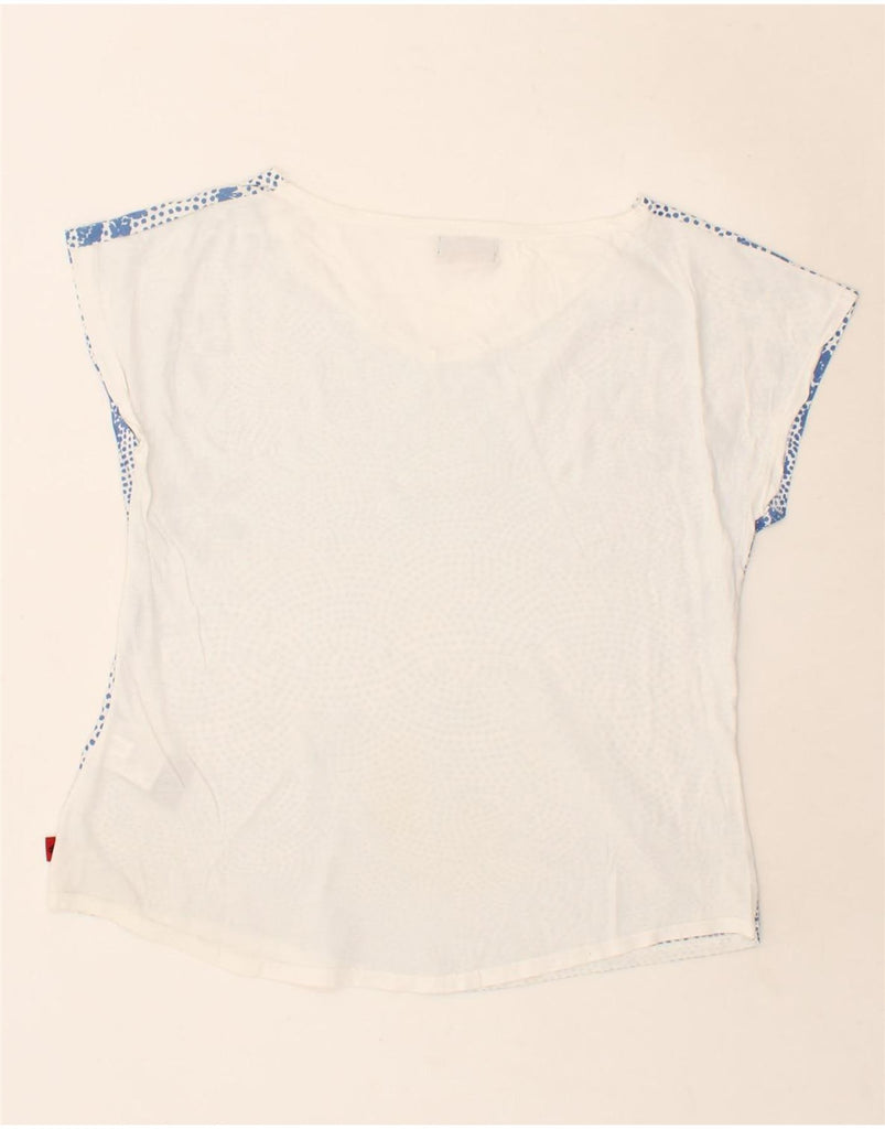 KAPPA Womens T-Shirt Top XL Blue Spotted Cotton Vintage Kappa and Second-Hand Kappa from Messina Hembry 
