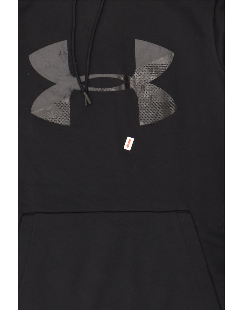 UNDER ARMOUR Mens Graphic Hoodie Jumper Small Black | Vintage Under Armour | Thrift | Second-Hand Under Armour | Used Clothing | Messina Hembry 