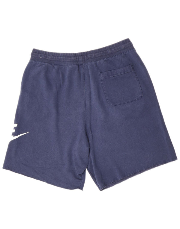 Nike Mens Graphic Sport Shorts XL Navy Blue Cotton