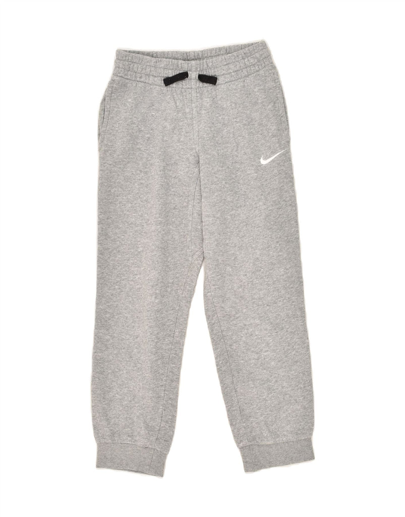 NIKE Boys Graphic Tracksuit Trousers Joggers 8-9 Years Small Grey Cotton Vintage Nike and Second-Hand Nike from Messina Hembry 