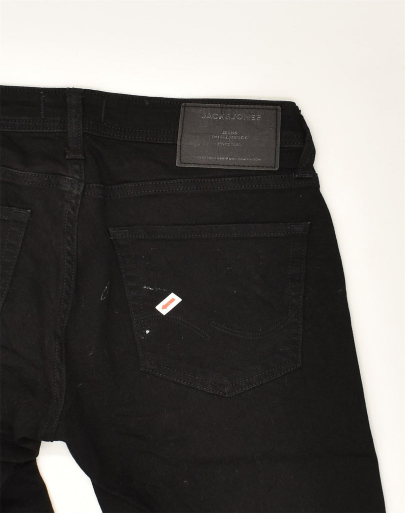 JACK & JONES Mens Liam Skinny Jeans W30 L26 Black Cotton | Vintage Jack & Jones | Thrift | Second-Hand Jack & Jones | Used Clothing | Messina Hembry 