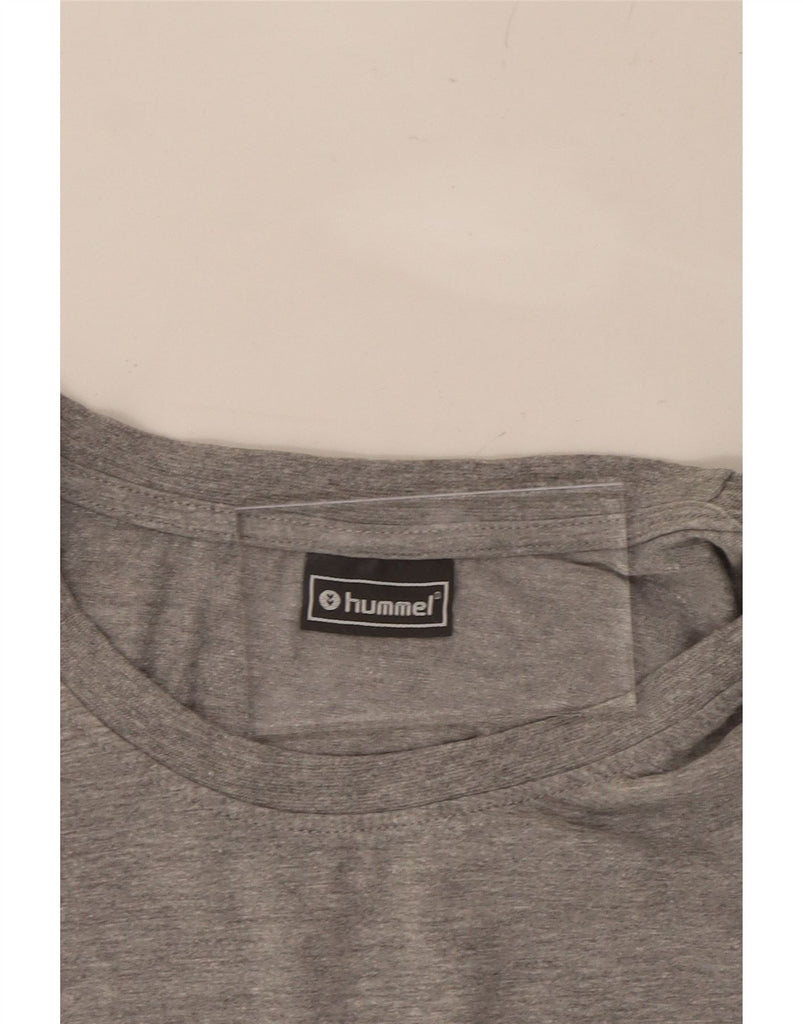 HUMMEL Mens T-Shirt Top Medium Grey Cotton Vintage Hummel and Second-Hand Hummel from Messina Hembry 