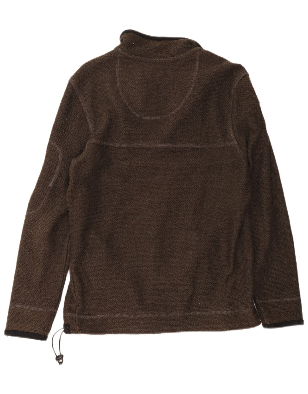 Weird Fish Mens Zip Neck Sweatshirt Jumper Medium Khaki Cotton