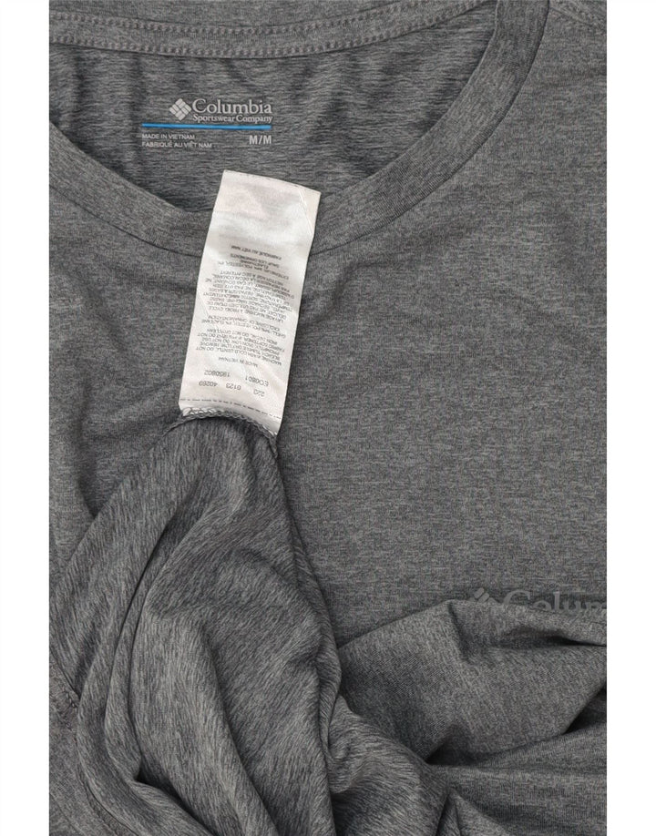 Columbia Mens T-Shirt Top Medium Grey Polyester