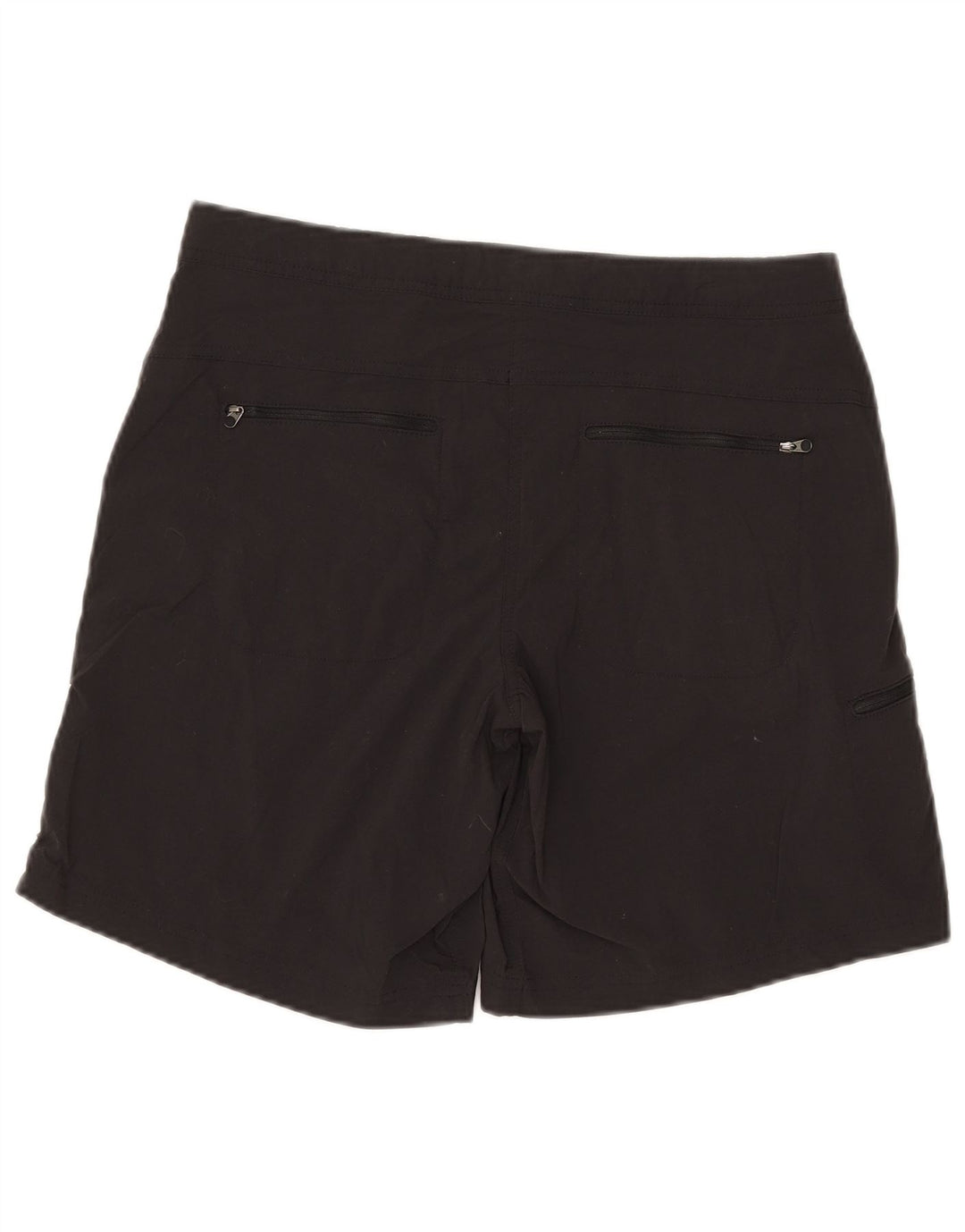L.L.Bean Womens Cargo Shorts US 10 Large W32 Black Nylon