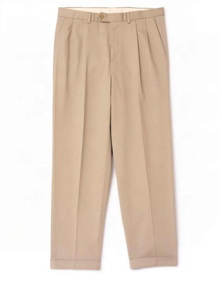 Marks & Spencer Mens Pegged Casual Trousers W32 L31 Green Polyester