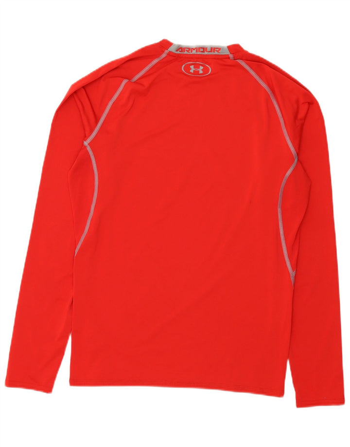 Under Armour Mens Heat Gear Graphic Top Long Sleeve XL Red Polyester