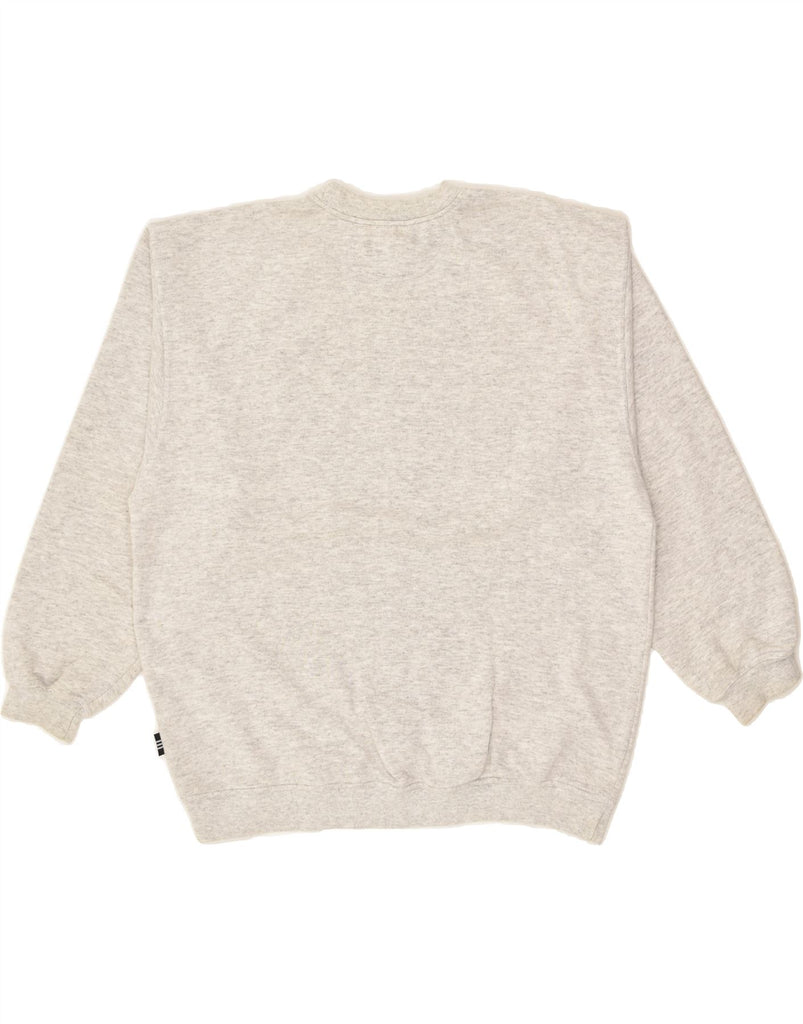 ADIDAS Mens Sweatshirt Jumper UK 36/38 Small Grey Cotton | Vintage Adidas | Thrift | Second-Hand Adidas | Used Clothing | Messina Hembry 