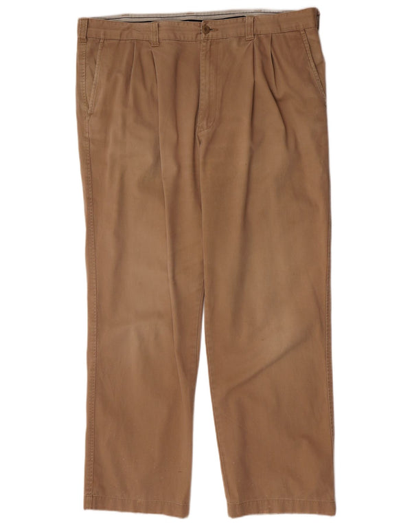 Marks & Spencer Mens Blue Harbour Pegged Chino Trousers W42 L31 Beige