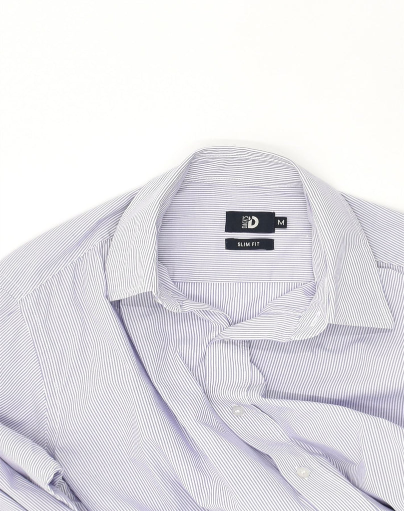 DACK'S Mens Slim Fit Slim Fit Shirt Medium Purple Striped Cotton | Vintage Dack's | Thrift | Second-Hand Dack's | Used Clothing | Messina Hembry 