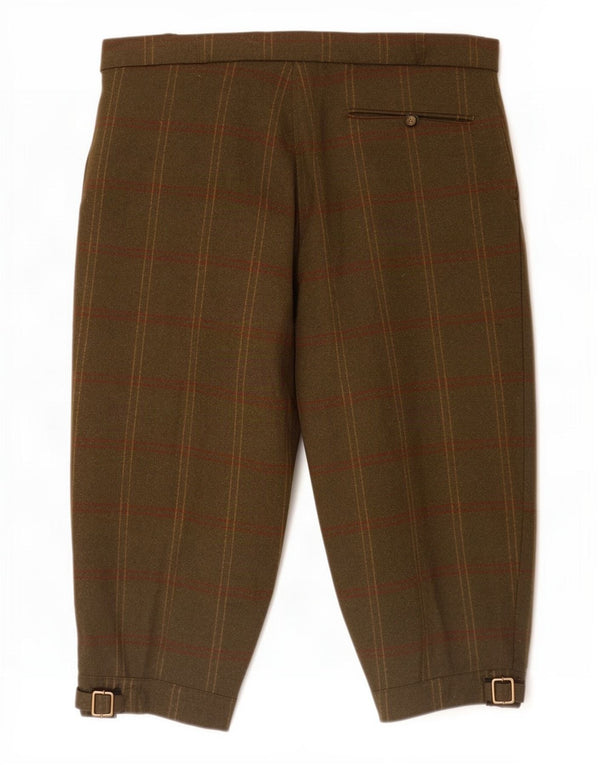 Barbour Mens Bermuda Shorts W38 XL Khaki Plaid New Wool