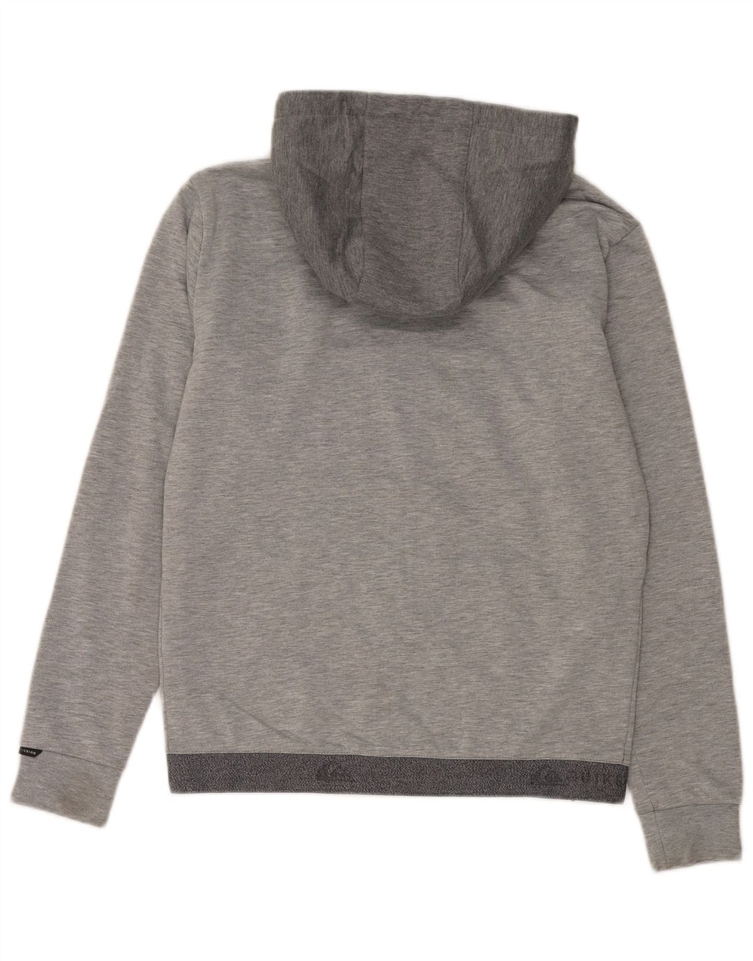 Quiksilver Mens Zip Hoodie Sweater Small Grey Colourblock Polyester