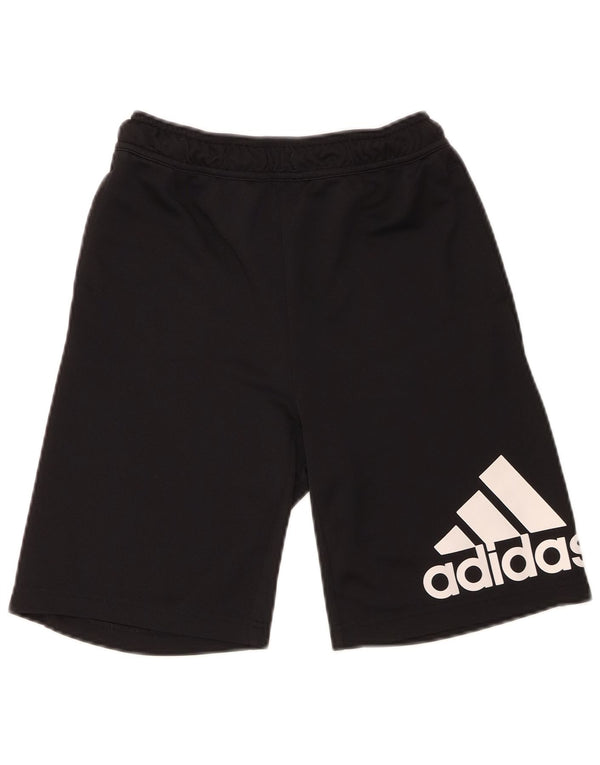 Adidas Boys Graphic Sport Shorts 13-14 Years Black Polyester