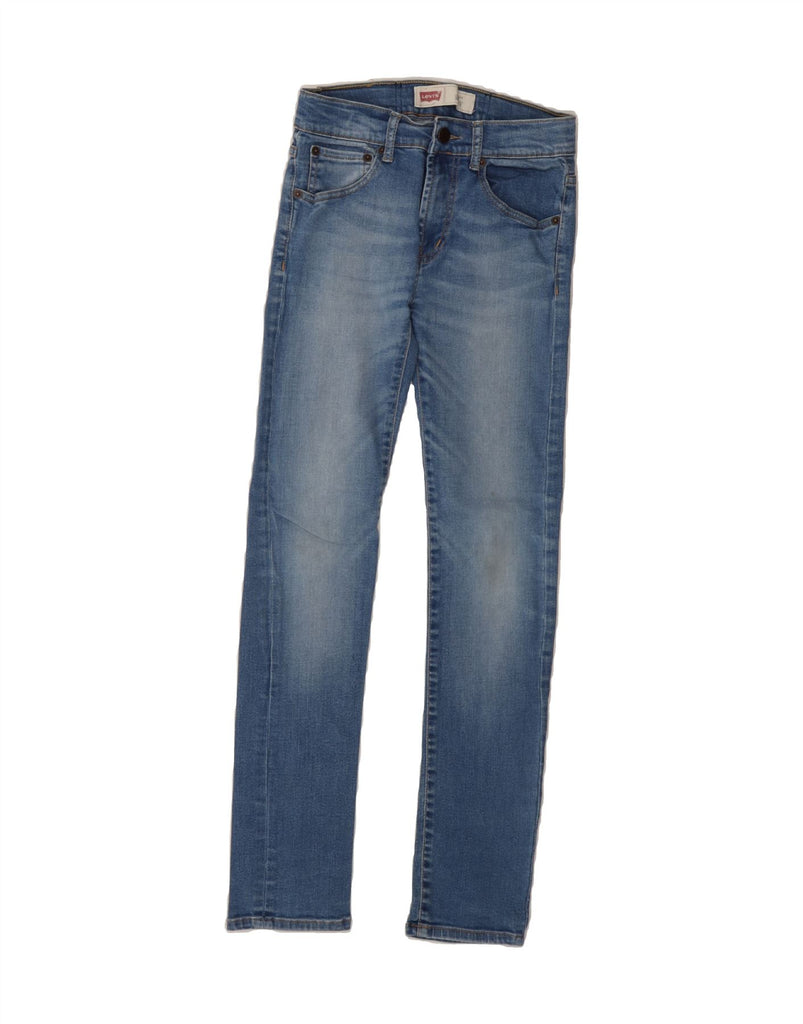 LEVI'S Girls 510 Skinny Jeans 11-12 Years W26 L29 Blue Cotton Vintage Levi's and Second-Hand Levi's from Messina Hembry 