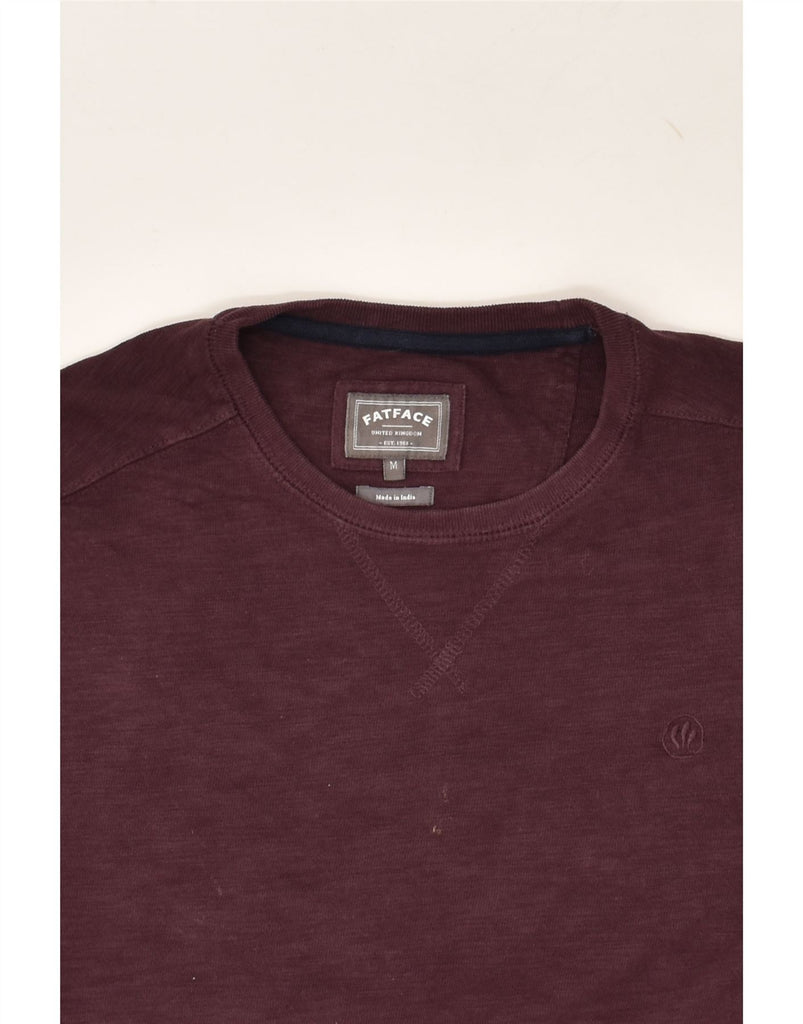 FAT FACE Mens Top Long Sleeve Medium Burgundy Cotton | Vintage Fat Face | Thrift | Second-Hand Fat Face | Used Clothing | Messina Hembry 