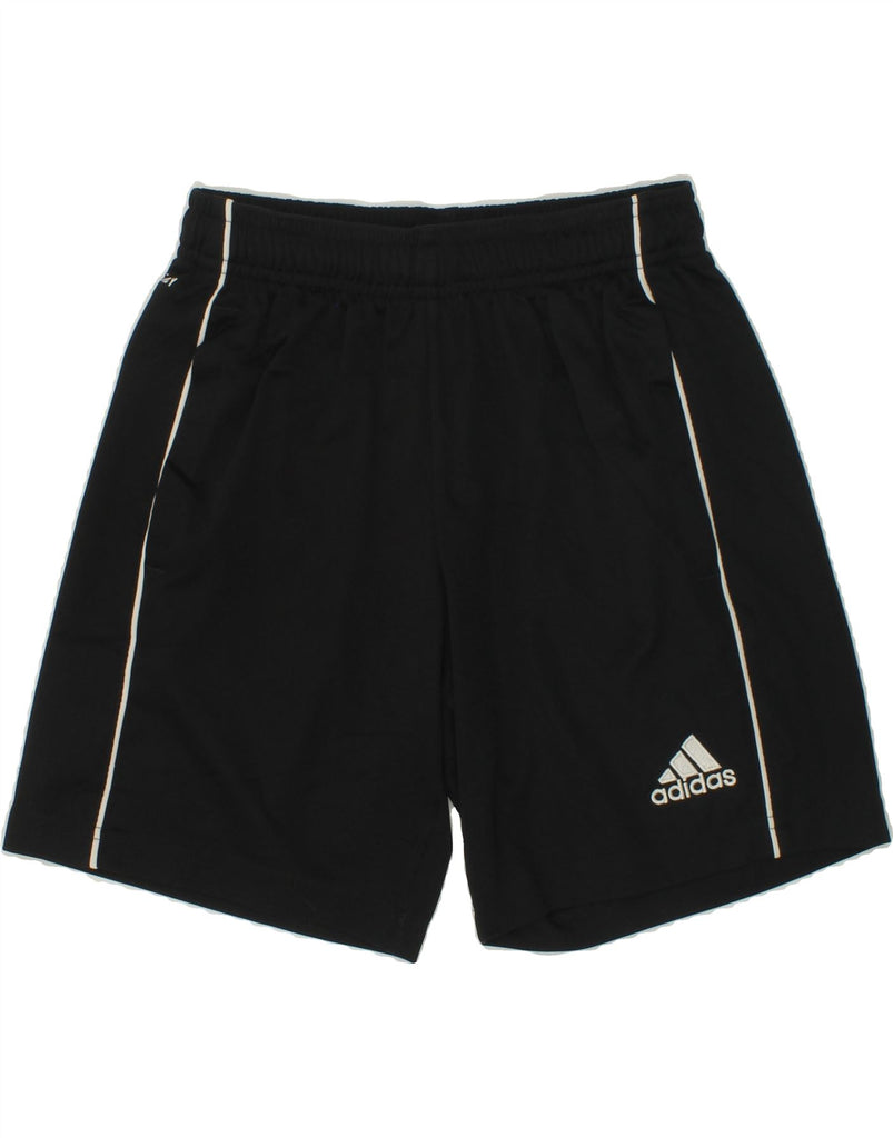 ADIDAS Boys Sport Shorts 9-10 Years Black Polyester | Vintage Adidas | Thrift | Second-Hand Adidas | Used Clothing | Messina Hembry 