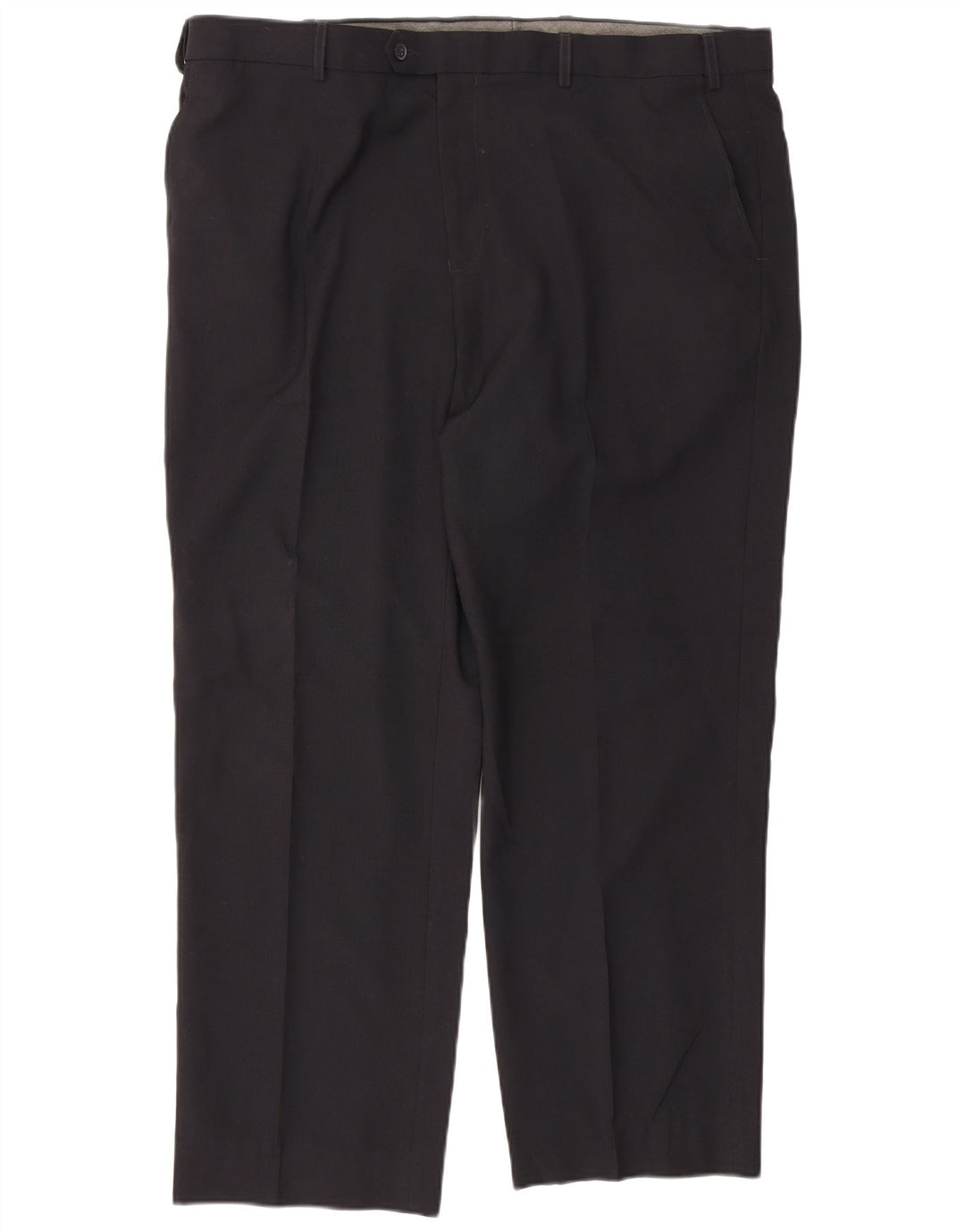 Marks & Spencer Mens Straight Regular Fit Suit Trousers W42 L29 Black