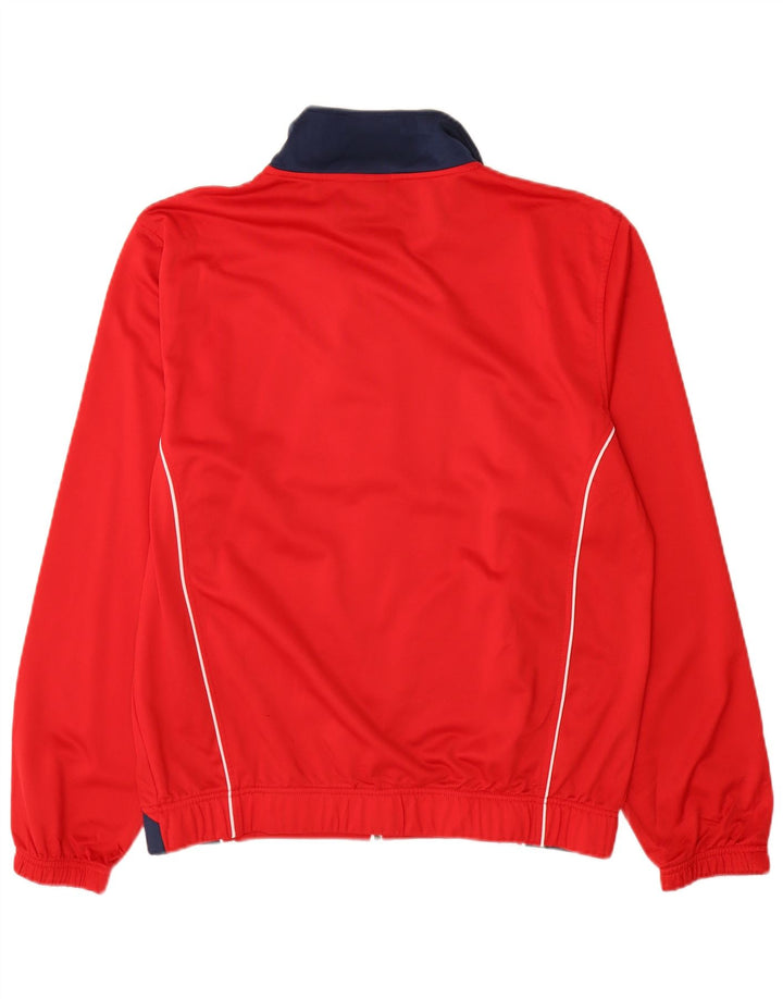 Asics Mens Tracksuit Top Jacket XL Red Colourblock