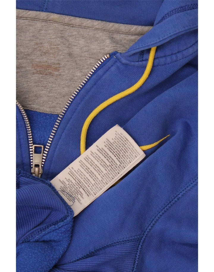 Nike Mens Zip Hoodie Sweater Large Blue Cotton