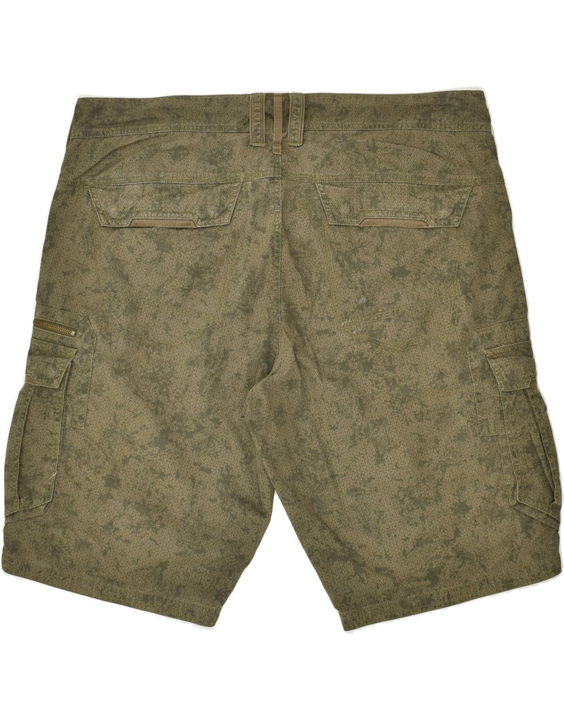 DECATHLON Mens Cargo Shorts W42 2XL  Green Geometric | Vintage Decathlon | Thrift | Second-Hand Decathlon | Used Clothing | Messina Hembry 
