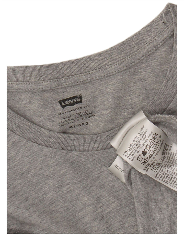 Levi's Womens T-Shirt Top UK 18 XL Grey Cotton
