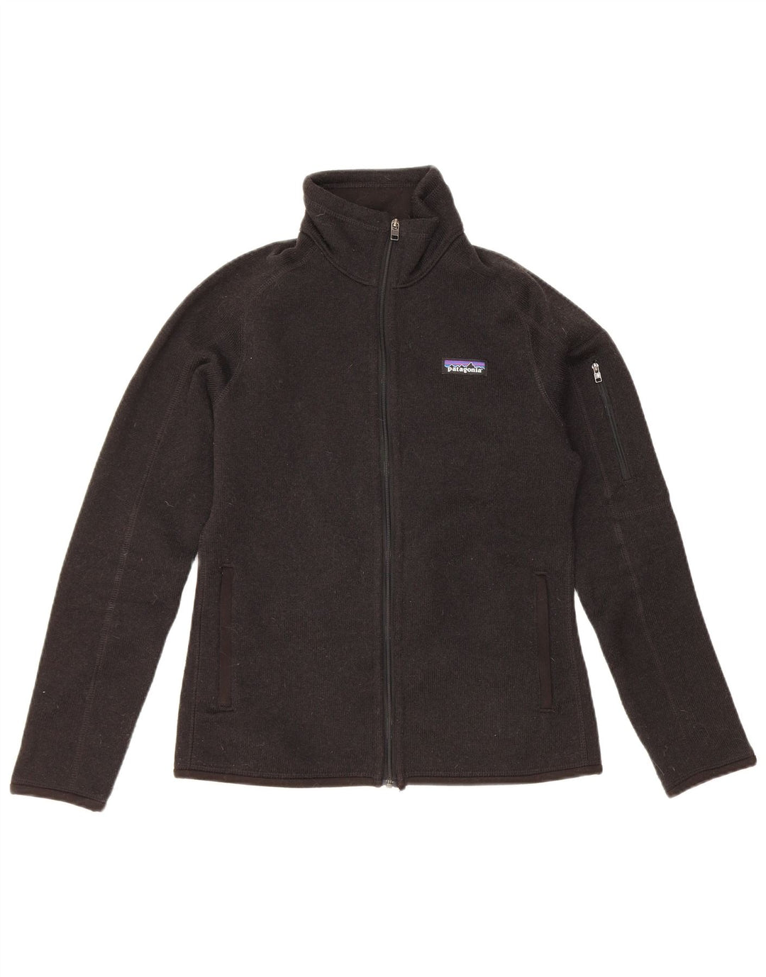 Patagonia Womens Regular Fit Tracksuit Top Jacket UK 10 Small Black