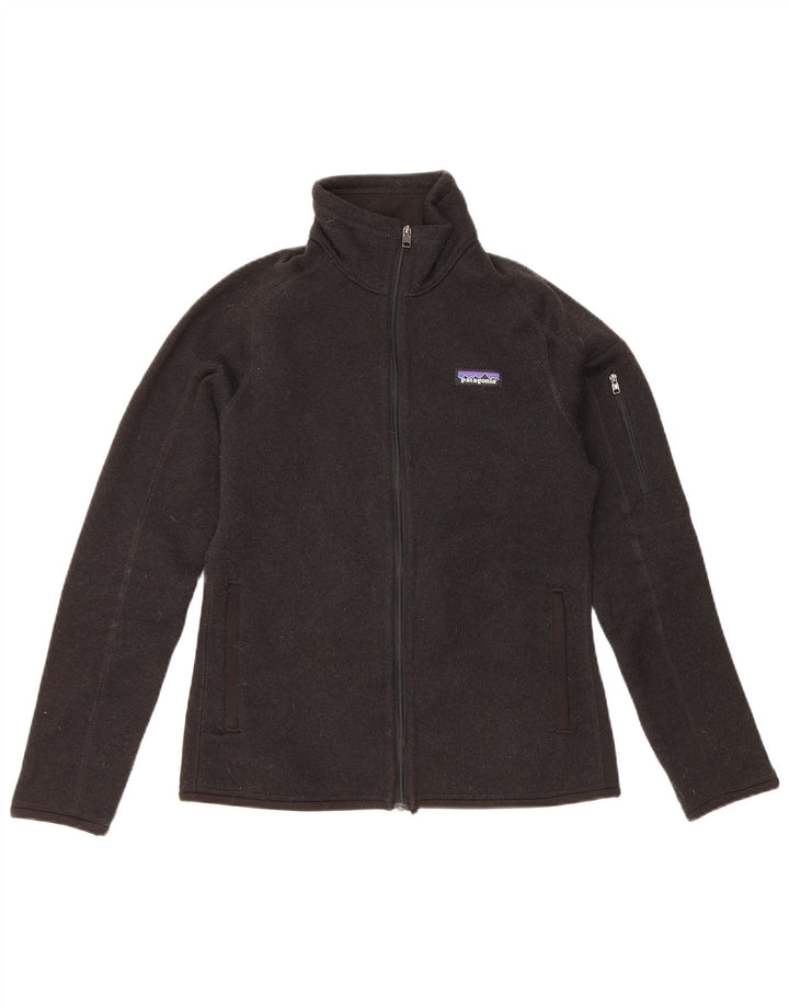 Patagonia Womens Regular Fit Tracksuit Top Jacket UK 10 Small Black