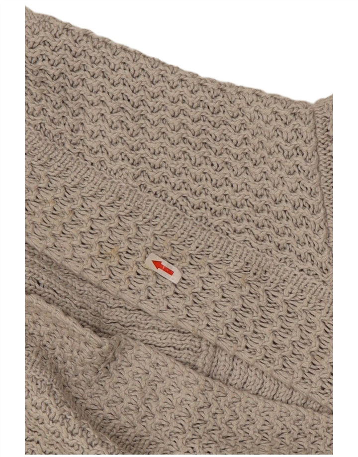 Marks & Spencer Womens Sleeveless Open Cardigan Sweater UK 10 Small Grey
