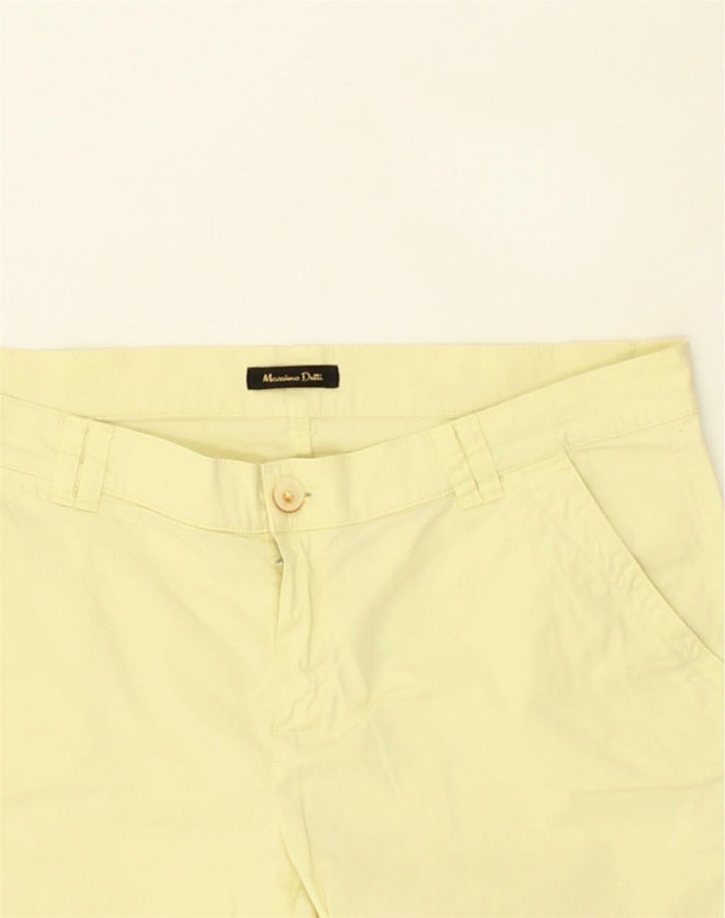 MASSIMO DUTTI Womens Casual Shorts W32 Large  Yellow | Vintage Massimo Dutti | Thrift | Second-Hand Massimo Dutti | Used Clothing | Messina Hembry 