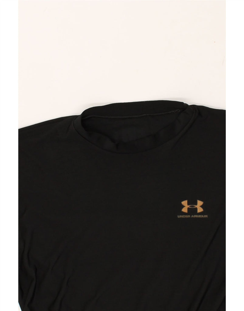 UNDER ARMOUR Mens Top Long Sleeve Small Black Polyester | Vintage Under Armour | Thrift | Second-Hand Under Armour | Used Clothing | Messina Hembry 
