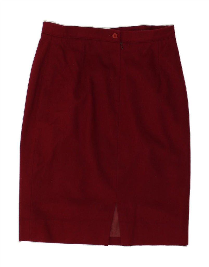 RENATO BALESTRA Womens Pencil Skirt UK 16 Large W34  Maroon | Vintage Renato Balestra | Thrift | Second-Hand Renato Balestra | Used Clothing | Messina Hembry 