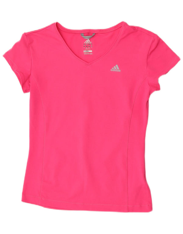 Adidas Womens Clima 365 T-Shirt Top UK 18 XL Pink Polyester