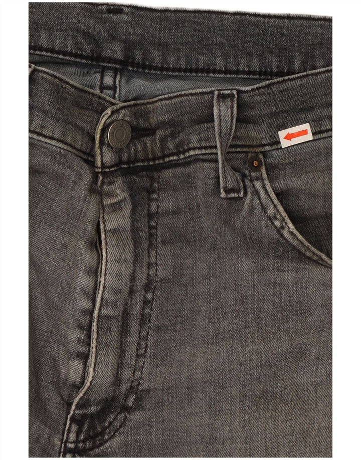 Levi's Mens Straight Jeans W34 L32 Grey Cotton