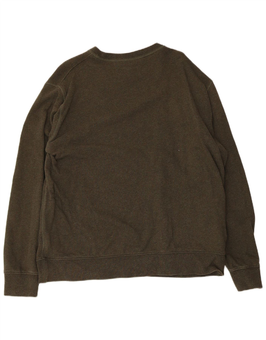 Marks & Spencer Womens Sweatshirt Jumper UK 20 2XL Khaki Cotton