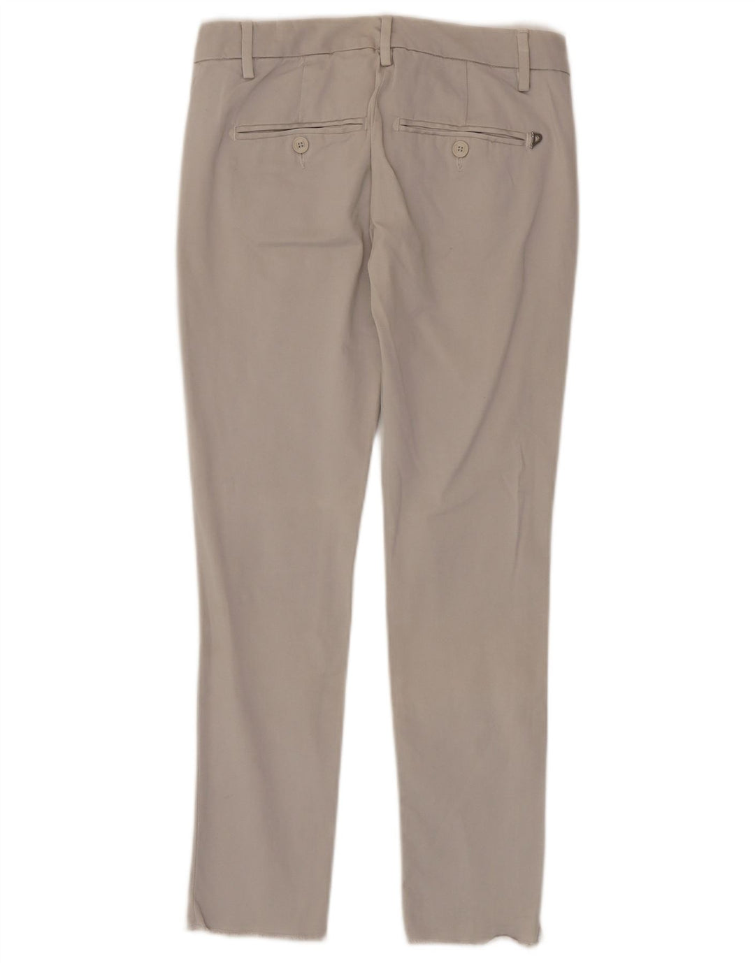 Dondup Womens Slim Chino Trousers W25 L27 Grey Cotton