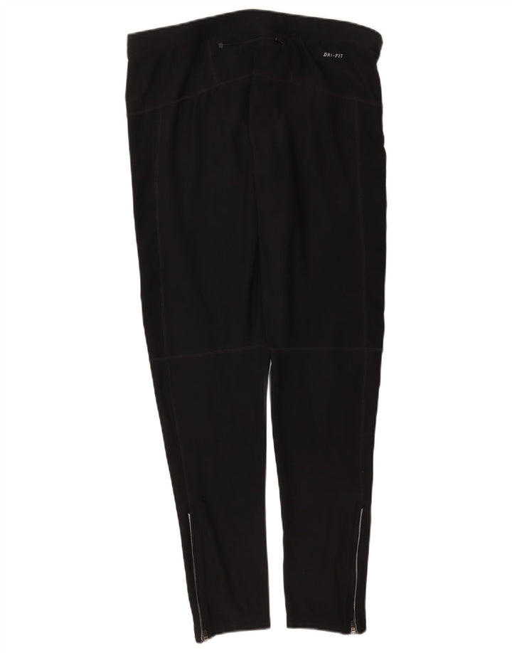 Nike Womens Dri Fit Leggings UK 20 2XL  Black Polyester