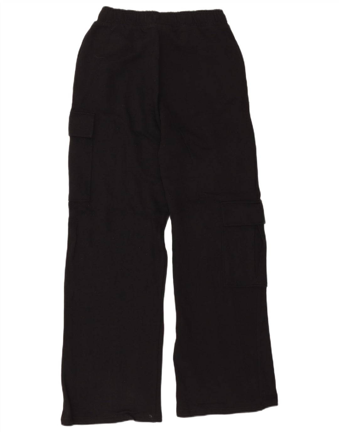 Zara Womens Cargo Tracksuit Trousers UK 10 Small Black Cotton