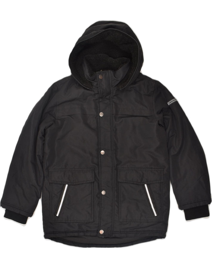 MICHAEL KORS Boys Hooded Padded Jacket 10-11 Years Black Polyester | Vintage Michael Kors | Thrift | Second-Hand Michael Kors | Used Clothing | Messina Hembry 