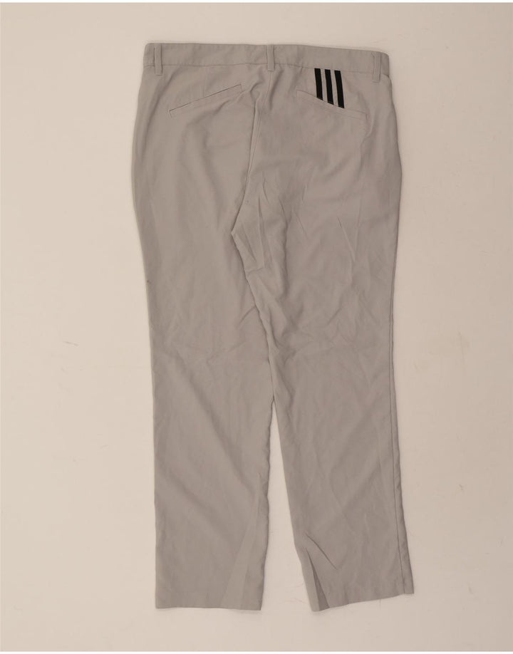 ADIDAS Mens Slim Chino Trousers W34  L30 Grey Polyester Vintage Adidas and Second-Hand Adidas from Messina Hembry 