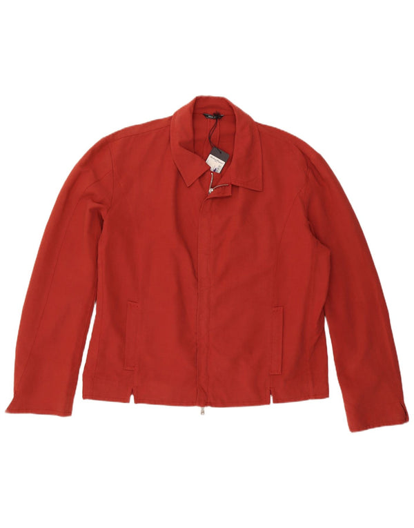 Roberto Biagini Mens Utility Jacket IT 54 2XL Red Cotton