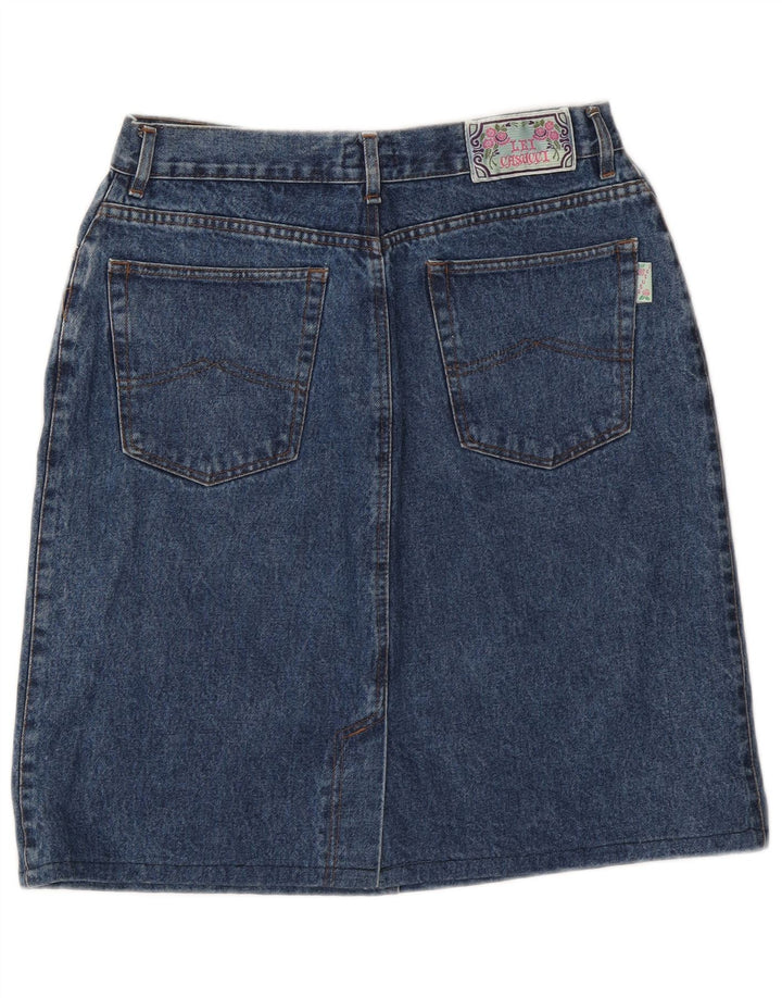Casucci Womens Denim Skirt W30 Medium Blue Cotton