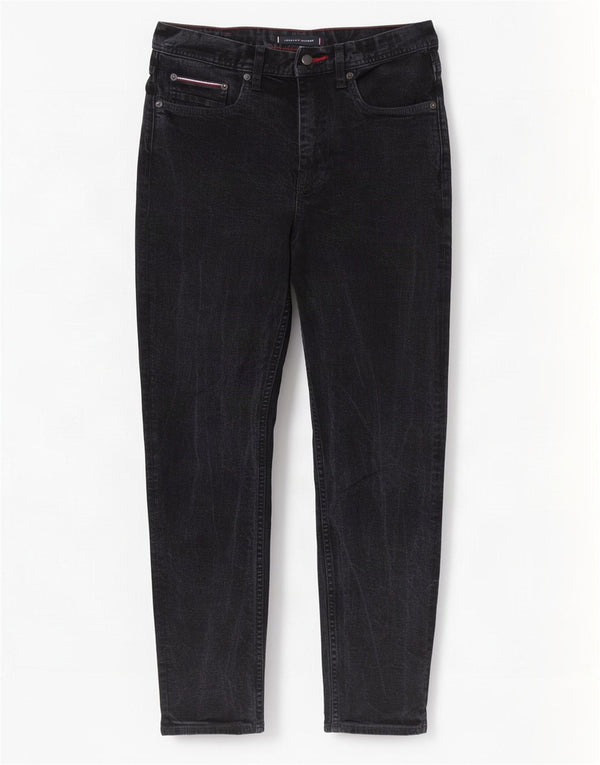 Tommy Hilfiger Mens Denton Straight Jeans W30 L30 Black Cotton