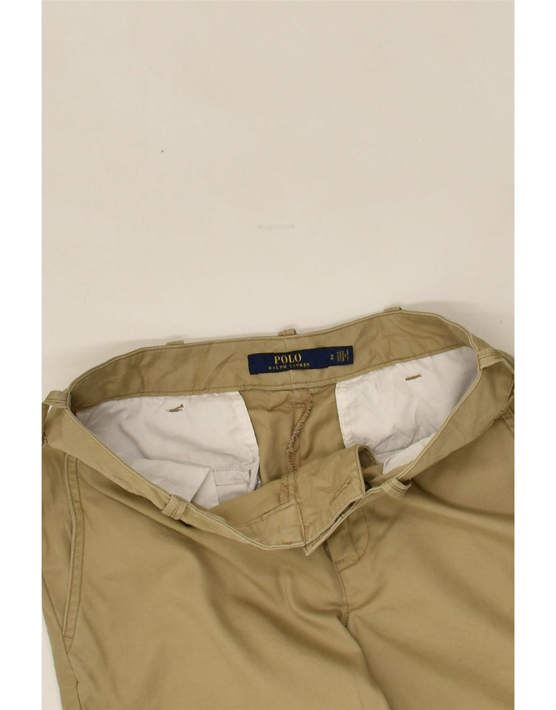 POLO RALPH LAUREN Womens Chino Shorts US 2 XS W30 Beige Cotton | Vintage Polo Ralph Lauren | Thrift | Second-Hand Polo Ralph Lauren | Used Clothing | Messina Hembry 