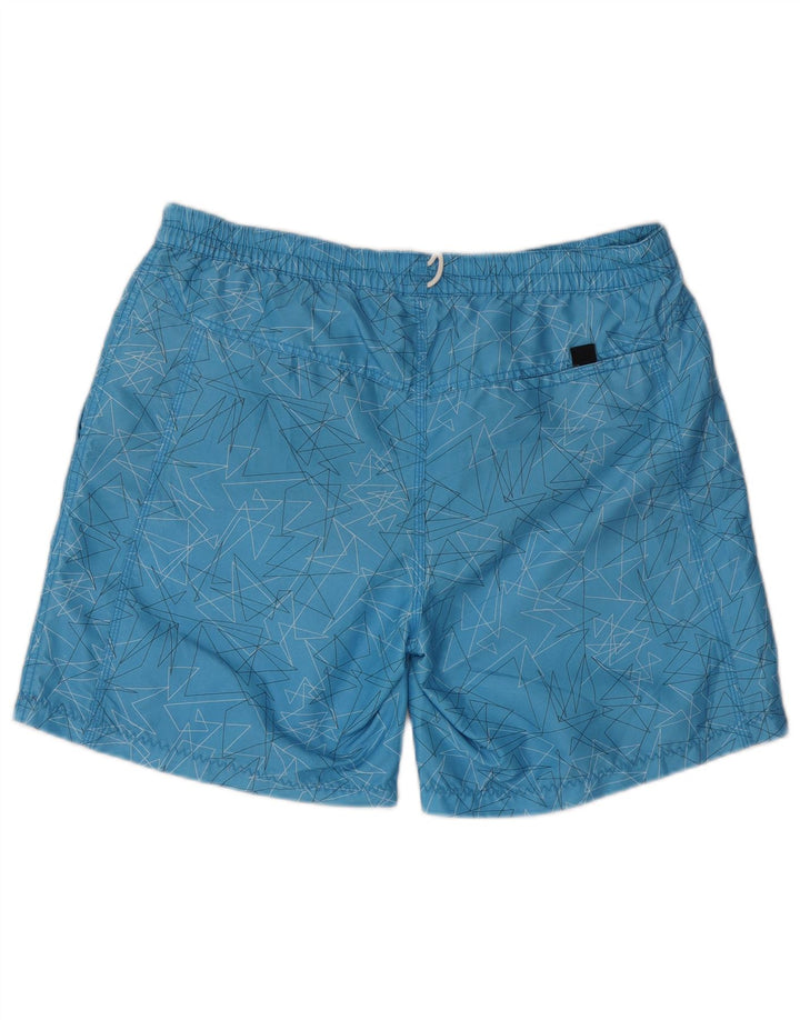 Helly Hansen Mens Swimming Shorts XL  Blue Geometric Polyester