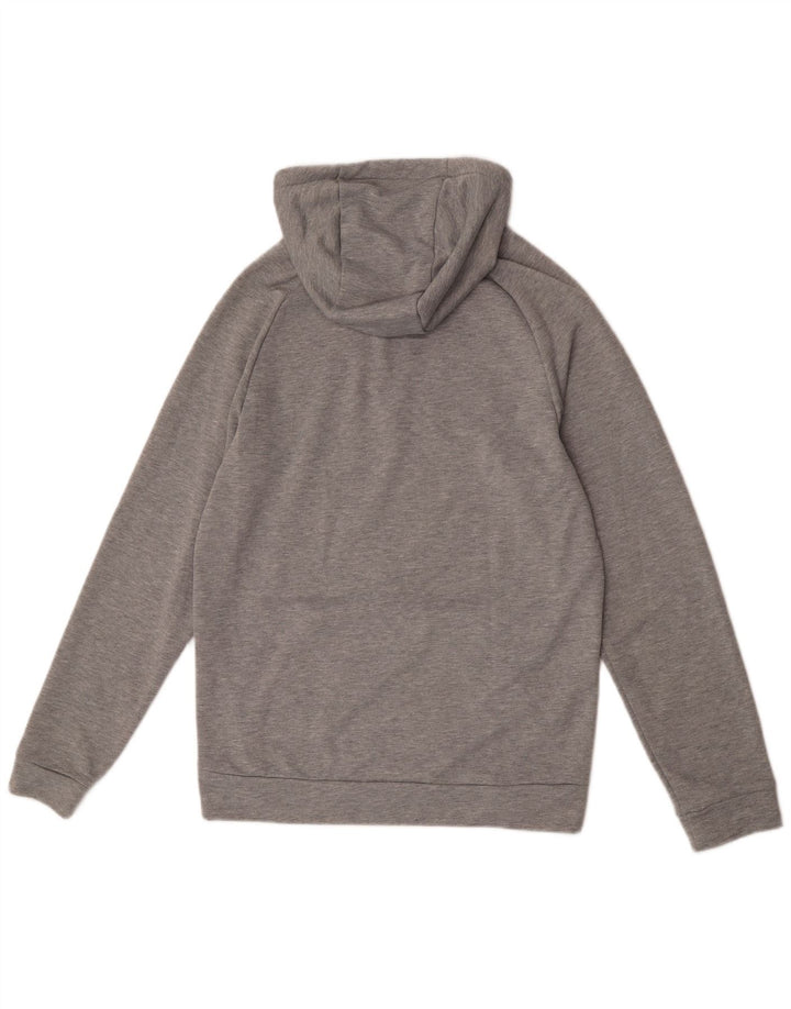 Nike Mens Dri Fit Graphic Hoodie Jumper Small Grey Flecked